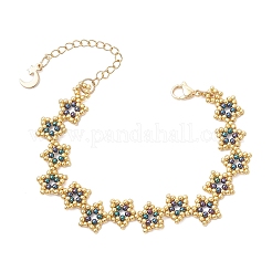 Браслеты из стеклянных бусин в форме звезд&nbsp;BJEW-MZ00260