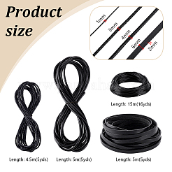 4 стиль плетеный шнур из коровьей кожи&nbsp;WL-PH0024-26B