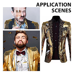 Эполеты с кисточками из фетра и сплава&nbsp;AJEW-WH0248-829