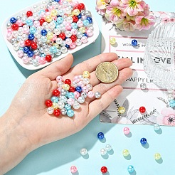 500 шт. 5-цветные бусины из АБС-пластика&nbsp;OACR-YW0004-49A