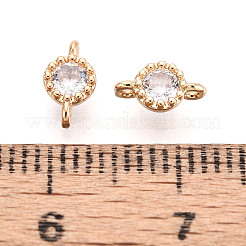 Шармы-соединители из латуни с паве из кубического циркония&nbsp;KK-N276-04G-01