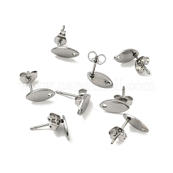 Фурнитура для сережек-гвоздиков из нержавеющей стали марки 304&nbsp;STAS-R063-36