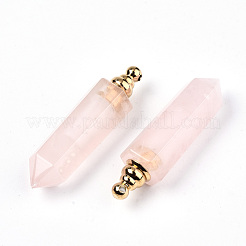 Граненый природный розовый кварц подвески&nbsp;G-T131-13