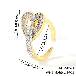 Латунные микро проложить манжеты кольца кубического циркония&nbsp;JG6766-2