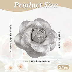 Заколки для волос из искусственной кожи аллигатора для девочек&nbsp;OHAR-WH20008-18C