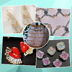 1000 шт. стеклянные витые бусины-стекляшки&nbsp;SEED-HY0001-12A