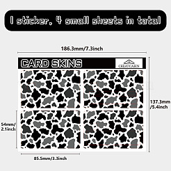 Прямоугольные пластиковые водонепроницаемые наклейки для карт из ПВХ&nbsp;DIY-WH0432-368