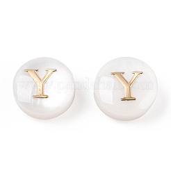 Бусины из натуральных пресноводных ракушек&nbsp;SHEL-N036-01Y