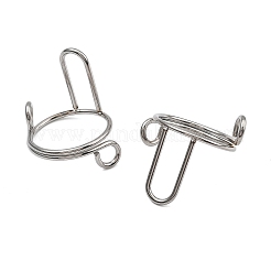 Некоррозийное покрытие (IP) 304 нержавеющая сталь регулируемое кольцо для унисекс&nbsp;RJEW-H230-03P