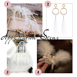 2 ярд модной ткани из страусиных перьев&nbsp;FIND-GF0003-42B