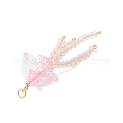 Стекло с большими акриловыми подвесками&nbsp;PALLOY-JF04982-01