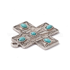 Синтетические бирюзовые подвески&nbsp;PALLOY-D013-24AS