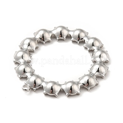 Подвеска из нержавеющей стали 304 со стразами&nbsp;LS-STAS-P312-07P