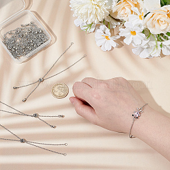 18 шт. регулируемые цепи из нержавеющей стали 304 для изготовления браслетов&nbsp;AJEW-ME0001-02