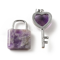 Подвески из натурального аметиста &nbsp;G-E580-01P-09