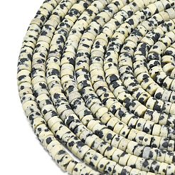 Природные яшмы далматин бисер нитей&nbsp;G-P575-B03-4x2mm