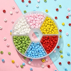 540шт 6 цвета 6/0 стеклянные бусины&nbsp;SEED-YW0001-88