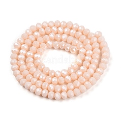 Стеклянные бусины с гальваническим покрытием &nbsp;LS-EGLA-A044-P4mm-A05