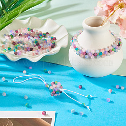 200шт 10 цвета треск стеклянные бусины нити&nbsp;GLAA-TA0003-31D