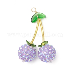 Подвески из непрозрачной смолы цвета ab&nbsp;PALLOY-JF04067