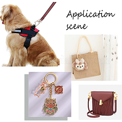 Сплав застежка брелок выводы&nbsp;KEYC-CA0001-03