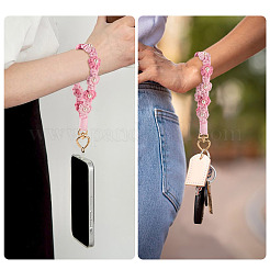 Хлопковые плетеные цветочные подвески-украшения&nbsp;AJEW-TAC0030-032G-07