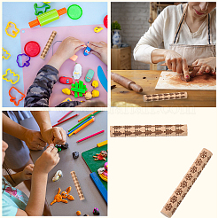 2 шт. 2 стиля палочек для печати из бука&nbsp;TOOL-CN0001-05