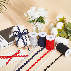 Волнистая бахрома из полиэстера&nbsp;OCOR-GF0003-44C-01