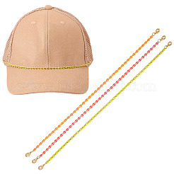 3 шт. 3 цвета латунная эмалированная цепочка для изготовления браслета&nbsp;AJEW-TAC00049