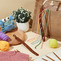 Кожа PU подвесные украшения&nbsp;FIND-WH0290-49AB-01