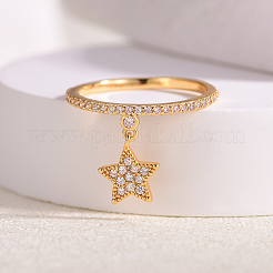 Женские кольца на палец из латуни с микропаве и кубическим цирконием&nbsp;SB7681-1