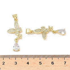 Латунные микро проложить кубического циркония подвески&nbsp;KK-Q068-07G