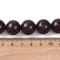 Природные брекчированных яшмы бисер нитей&nbsp;G-A310-A04-16mm