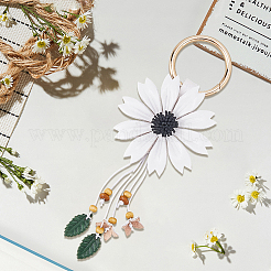 Брелок из кожи и сплава&nbsp;HJEW-WH20022-04B-01