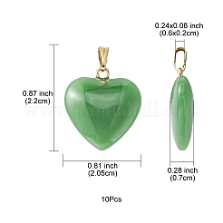 Имитация нефрита стеклянные подвески&nbsp;GLAA-YW0003-01A