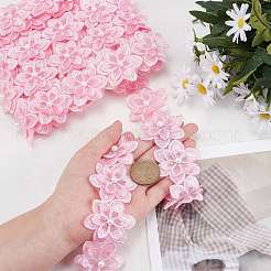 5 ярд органзы кружево вышивка аксессуары для костюма&nbsp;DIY-GF0005-18E