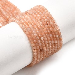 Натуральный персиковый лунный камень&nbsp;G-F619-19A-2mm