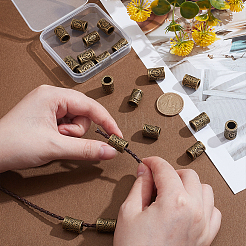 20шт 2 стиля бусины из сплава в тибетском стиле&nbsp;FIND-UN0007-87