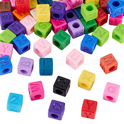 150шт непрозрачные акриловые европейские бусины&nbsp;SACR-TA0001-59B