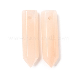 Кулоны из натурального розового авантюрина с острым носком&nbsp;G-D460-01I