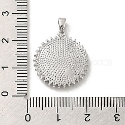 Латунные микро проложить кубического циркония подвески&nbsp;KK-H455-25P