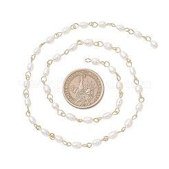 Цепочки ручной работы из натурального культивированного пресноводного жемчуга&nbsp;AJEW-JB01586-01