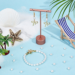 1 нить бусин из натурального культивированного пресноводного жемчуга&nbsp;PEAR-SC0001-45