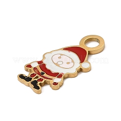 Рождественские эмалевые подвески из нержавеющей стали 304&nbsp;LS-STAS-I356-02G-01