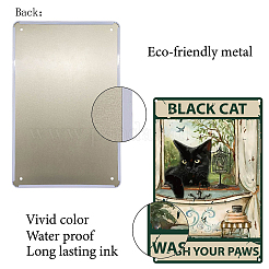 Старинный металлический оловянный знак&nbsp;AJEW-WH0157-040