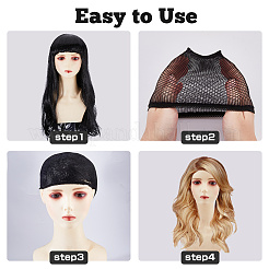 Эластичные парики&nbsp;AJEW-WH0455-196