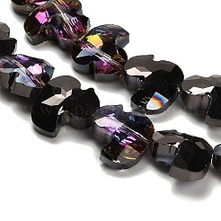 Стеклянные бусины с гальваническим покрытием &nbsp;EGLA-P066-03A-HP02