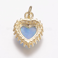 Латунные микро проложить кубического циркония подвески&nbsp;ZIRC-G141-01G