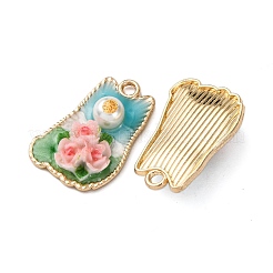 Подвески из эмалевого сплава легкого золота&nbsp;ENAM-B028-11KCG