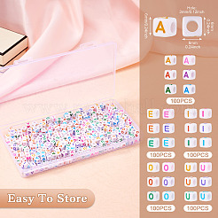 500шт 5 стильные непрозрачные белые акриловые бусины&nbsp;SACR-TA0001-20